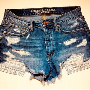 AEO Vintage Hi-Rise Festival Shorts